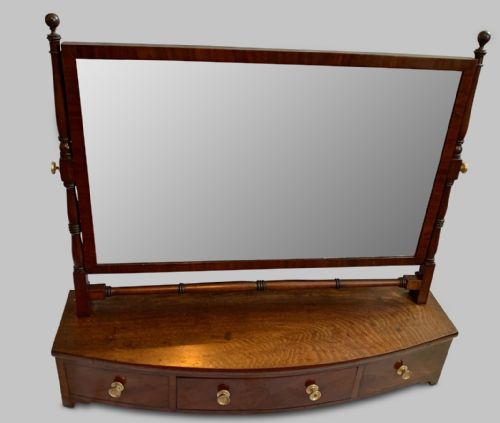 A Large Victorian Toilet Mirror
