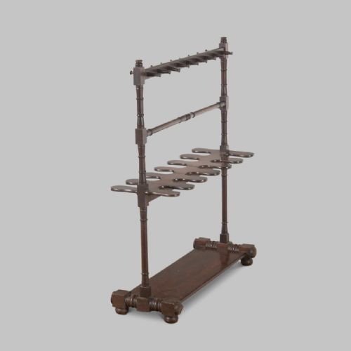 A Mahogany Whip and Boot Stand
