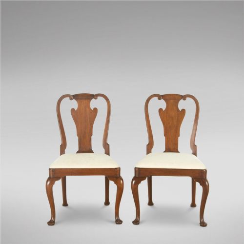 Pair of English George III Mahogany Chairs