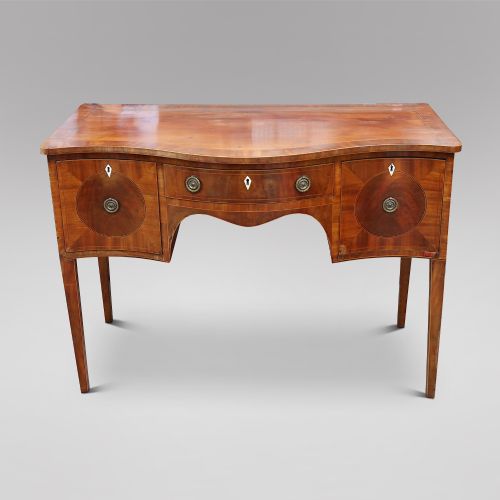 A Regency Mahogany Serpentine Fronted Sideboard