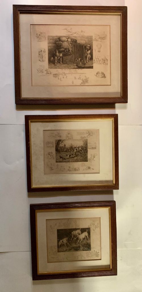 Frank Paton - A Set of Three Etchings Signed