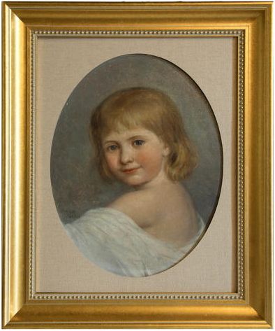 Emma Irlam Briggs- Oil on Canvas - Portrait of a Girl 1896