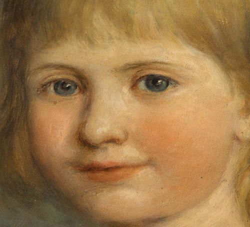 fig 1. Emma Irlam Briggs- Oil on Canvas - Portrait of a Girl 1896