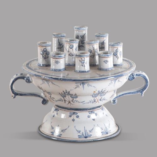 Mid 19th Century Faience Flower or Tulip Pot