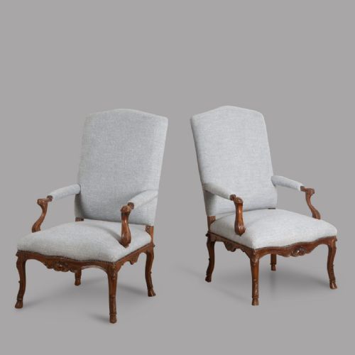 Pair of French Late 19th Century Armchairs