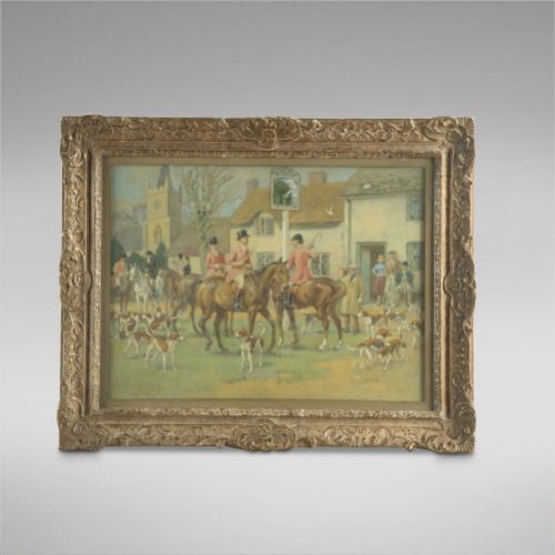 Jack Orr - Watercolour - Hunt Meet