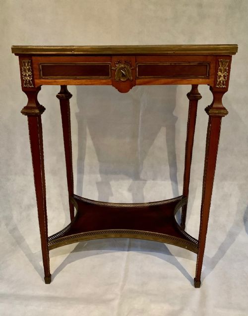 A French Mahogany and Ormolu Mounted Side Table