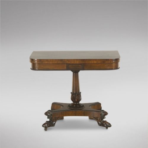 English William IV Rosewood Games Table