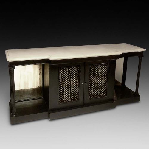 A High Quality Ebonised Side Cabinet, Ca. 1820-30