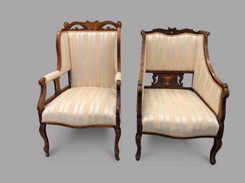 A Pair of Edwardian Mahogany Chairs