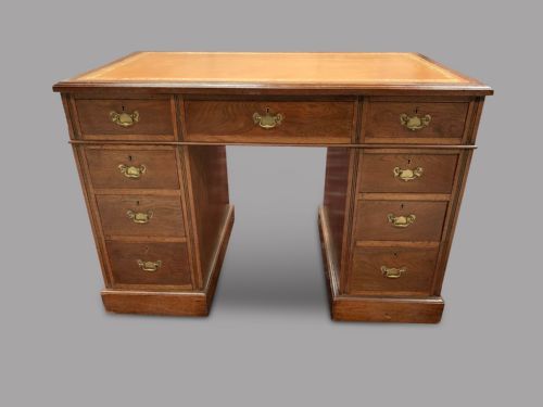 A Late Victorian Small Mahogany Desk

