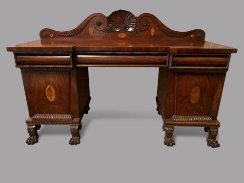 A Mahogany and Satinwood Inlaid Sideboard