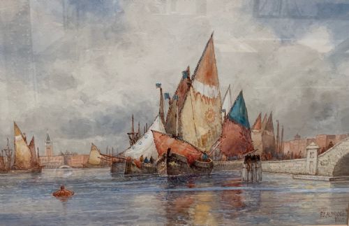 fig 1. Frederick James Aldridge - Watercolour - Venice