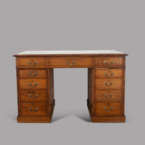 19th Century Twin Pedestal Desk