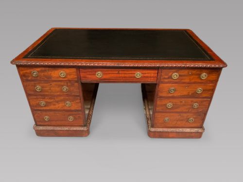 A Large C1870 Mahogany Desk