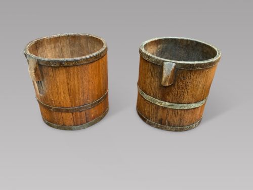 A Pair of Wooden Bushel Tubs