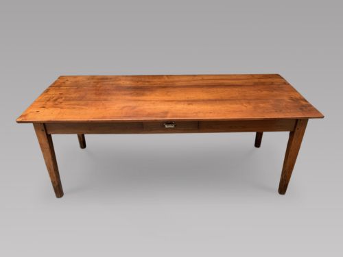 A Good Sized Eight Seater Fruitwood Farmhouse Table