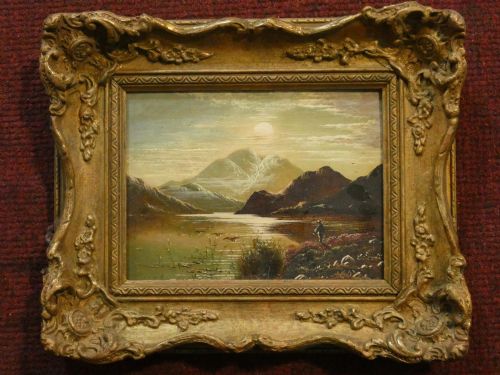 Charles Leslie - Oil on Canvas - Highland Shooting Scene