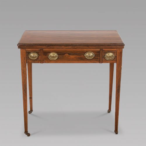 A Victorian Rosewood Strung Games Table