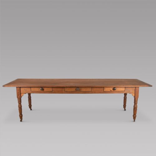 A 19thc Pine French Country Farmhouse Table