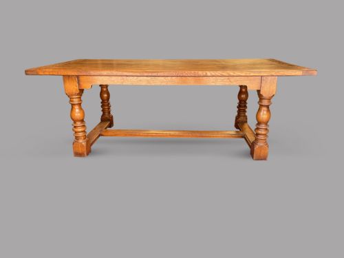 A Oak Refectory/dining Table C1900