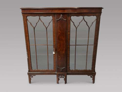 1920 Mahogany Bookcase/display Cabinet