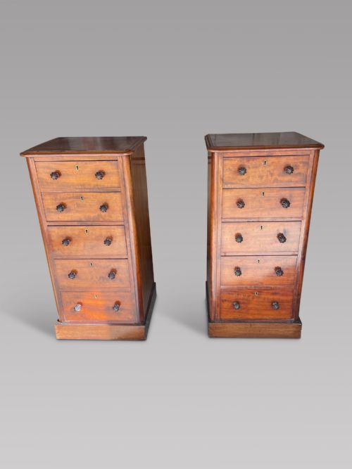 A Pair of Victorian Bedside Tables.