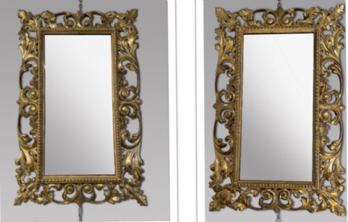 A Pair of 19thc Italian Wall Mirrors