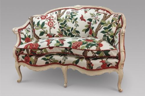 A French Salon Sofa Reupholstered