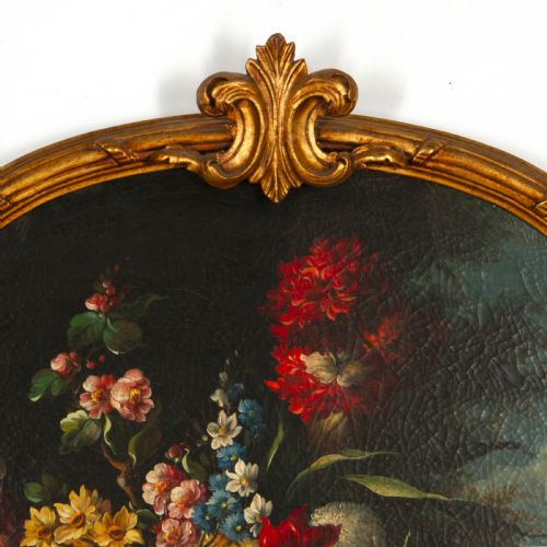 fig 1. Lovely Good Sized Dutch still life oil on canvas signed AJ VB