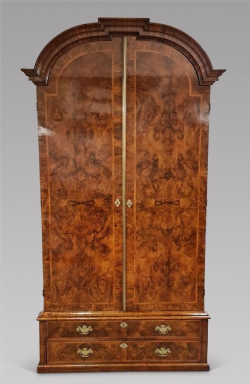 A Beautiful Art Deco Burr Walnut Armoire