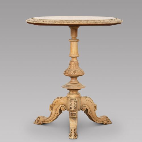 A 19thc Bleached Walnut Side Table