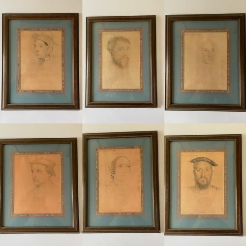 After Hans Holbein Set of Six Drawings