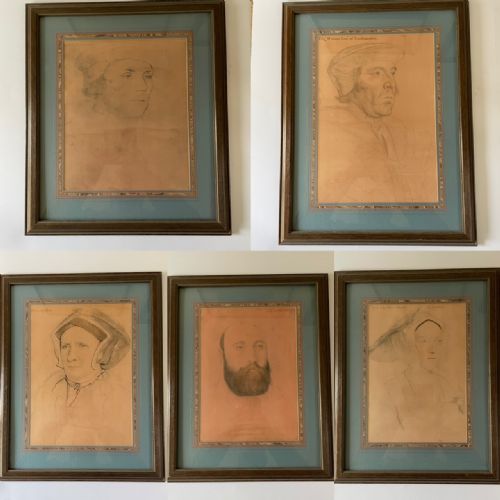 After Hans Holbein a Set of Five Drawings (2)
