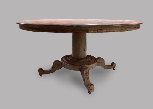An English 19thc Painted Round Table