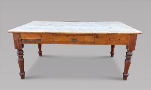 A Rustic Scrub French Topped Kitchen/dining Table