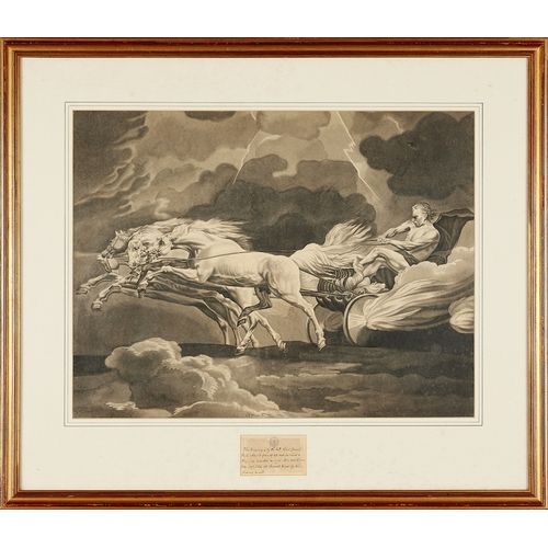 After G Stubbs - Watercolour - Phaeton Driving the Chariot of the Sun