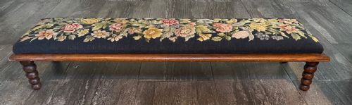 A Victorian Mahogany Hearth Stool