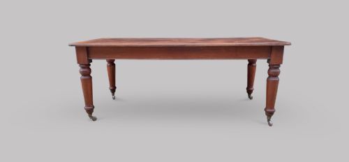 A 19thc Mahogany Farmhouse/refectory/dining Table/hall