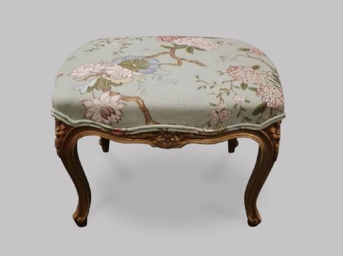 A C1900 Louis Xv1 Style Giltwood Stool