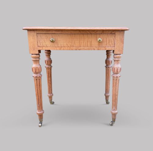 A Victorian Golden Oak Side Table