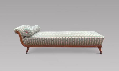 A Lovely 19thc Continental Mahogany Day Bed