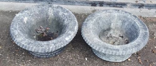 A Pair of C1900 Stone Urns