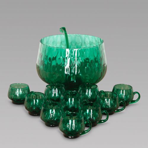 A Punch Bowl with Cups C1960