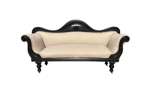 A Very Attractive Painted Victorian Settee