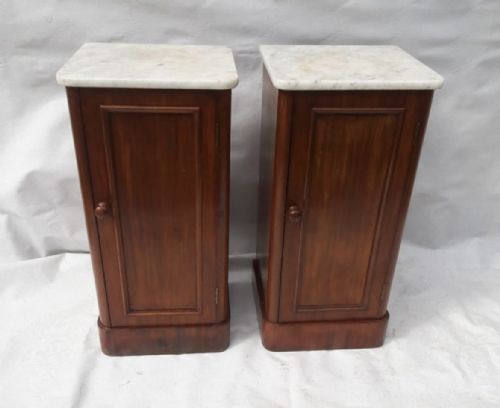 A Pair of Victorian Bedside Cabinets