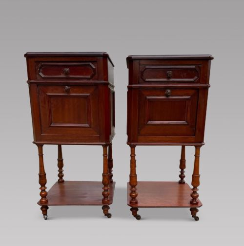 A Pair of Mahogany Bedsides C1900