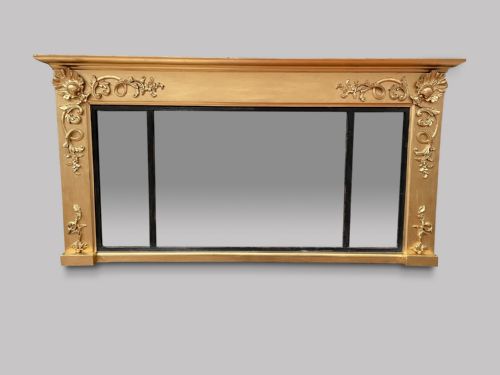 A 19thc Over Mantel Mirror