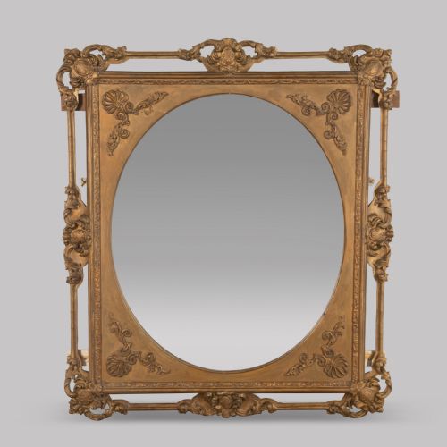 A Continental Over Mantel Mirror