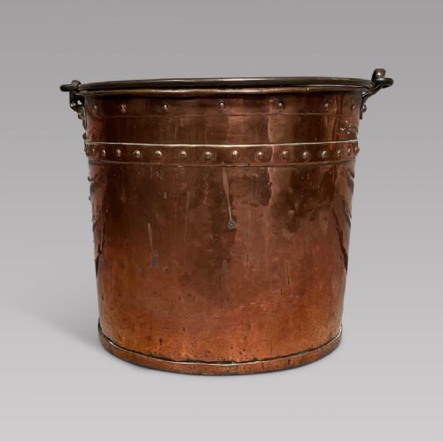 A Good Sized 19thc Copper Bucket